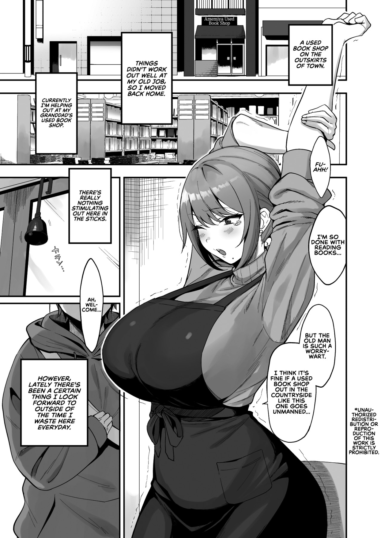 Hentai Manga Comic-With The Lady From The Used Book Shop-Read-2